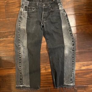 BSide Jeans redone barrel black/grey